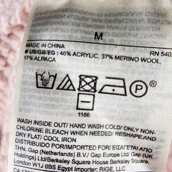 Banana Republic Balletcore Chunky Blush  Alpace Wool Turtleneck Sweater Medium - Picture 12 of 14